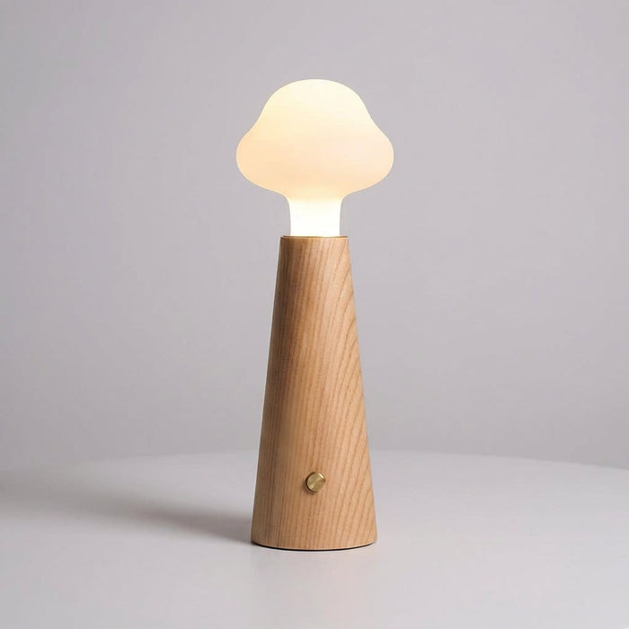 Lampa stołowa LED w kształcie chmurki z akrylowym kloszem, minimalistyczny design, moc 6 0