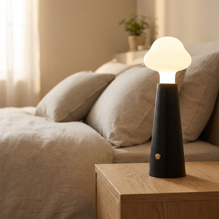 Lampa stołowa LED w kształcie chmurki z akrylowym kloszem, minimalistyczny design, moc 6 1