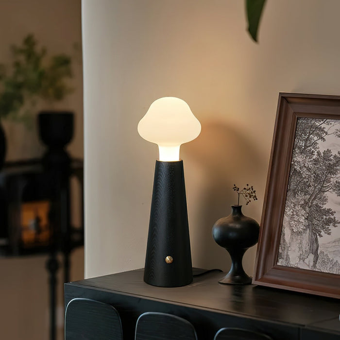 Lampa stołowa LED w kształcie chmurki z akrylowym kloszem, minimalistyczny design, moc 6 5