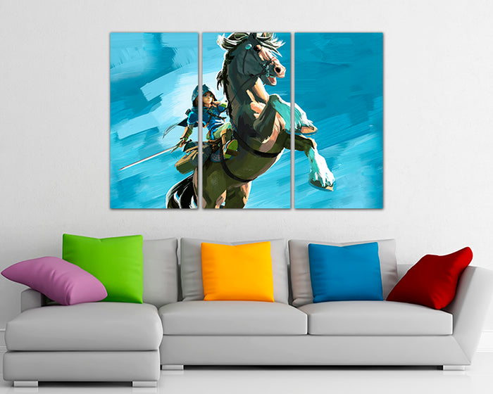 Legend of Zelda canvas Game art works nursery room print ready to hang