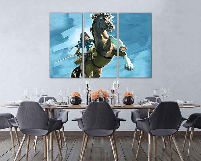 Legend of Zelda canvas Game art works nursery room print ready to hang