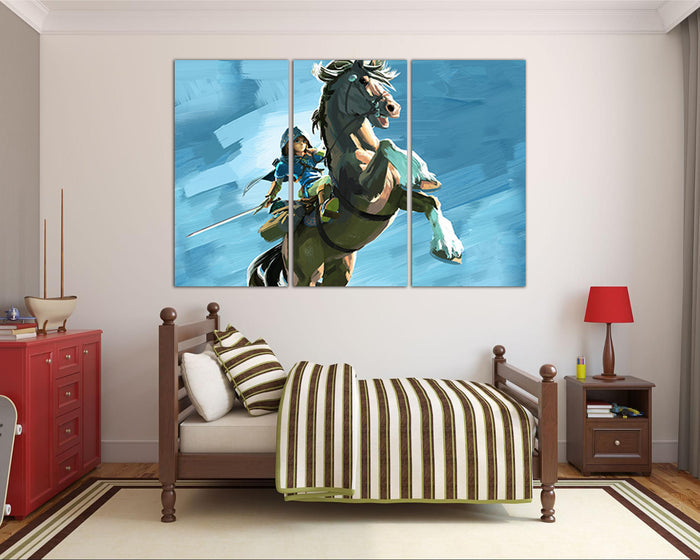 Legend of Zelda canvas Game art works nursery room print ready to hang