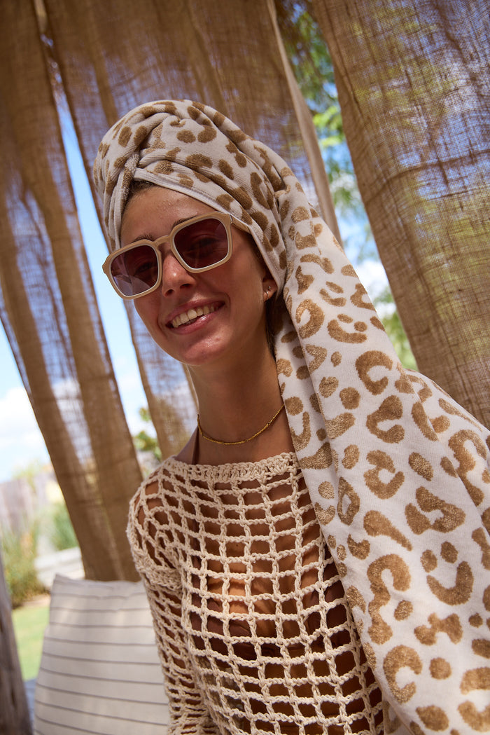 Leopard Beach Towel
