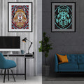 Glow in the dark Luminous Wolf Special Diamond Painting