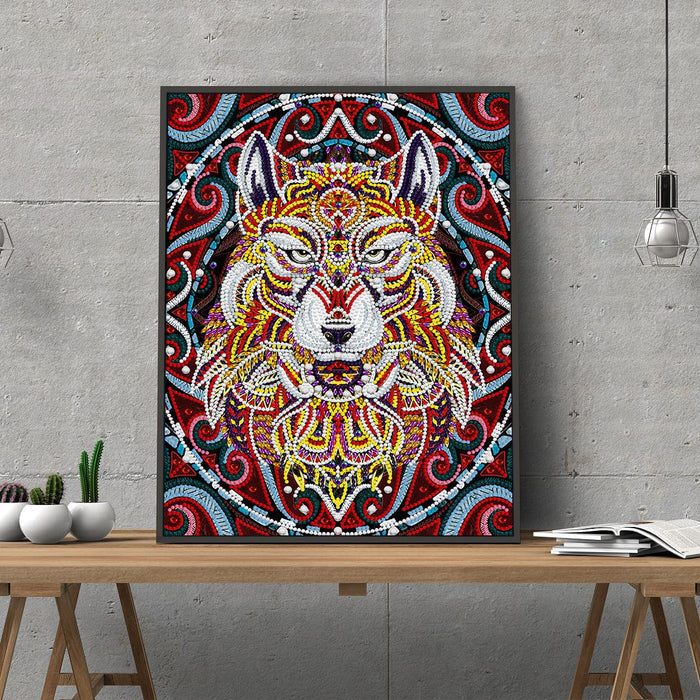 Luminous Alpha Wolf Special Diamond Painting