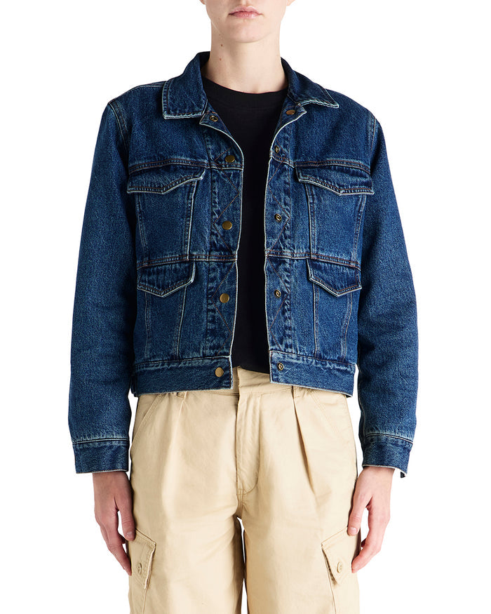 Marla Jacket - Pageant Blue, view 1|Model
