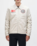 Marnus Team Jacket - Dirty White, view 1|Model