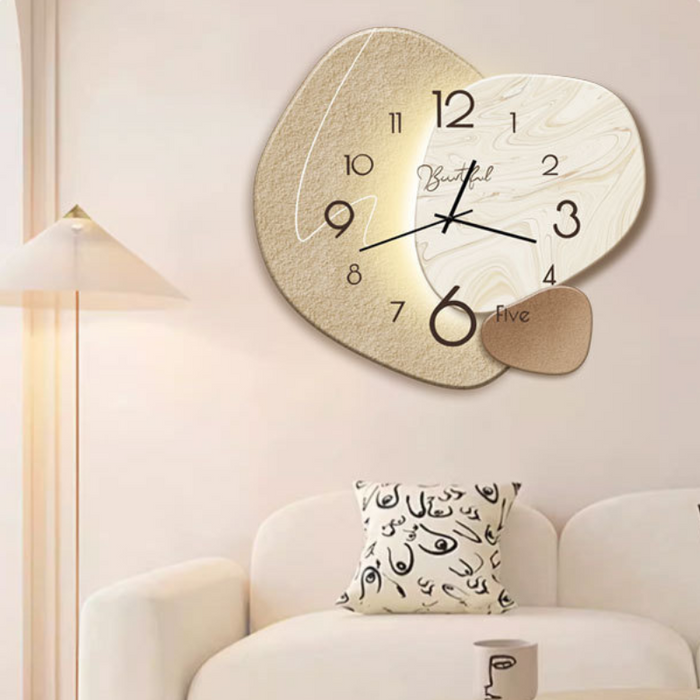 Nowoczesny zegar ścienny z cichym mechanizmem i wyraźnymi cyframi – minimalistyczny skandynawski design 0