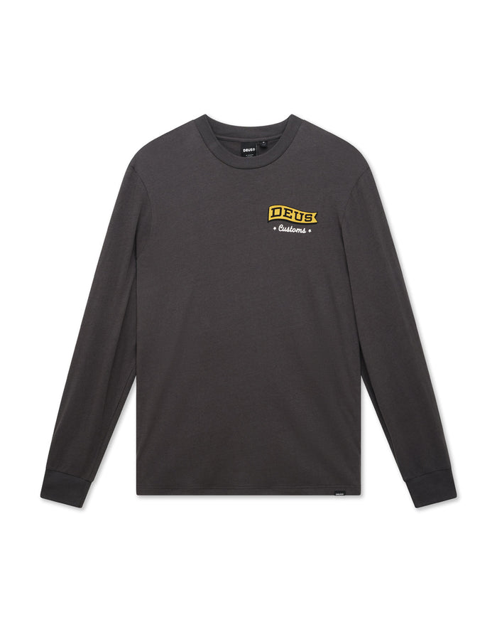 Momento Ls Tee - Anthracite, view 1|Model