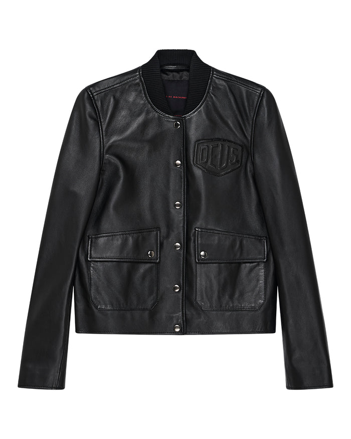 Norton Leather Jacket - Black, view 4|Flatlay