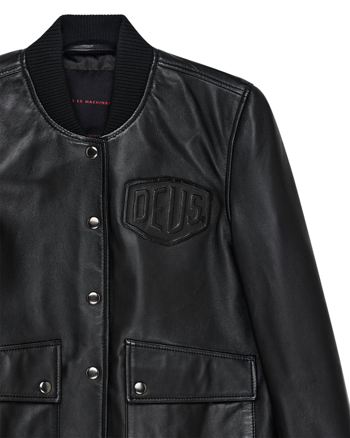 Norton Leather Jacket - Black, view 7