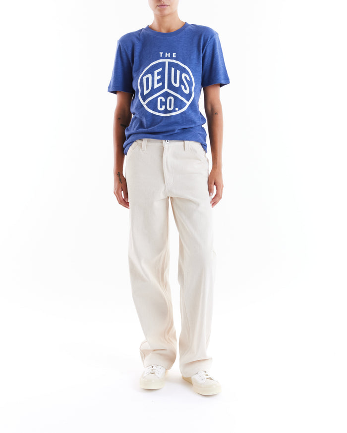 Old Mate Tee - Mechanic Blue, view 2|Model
