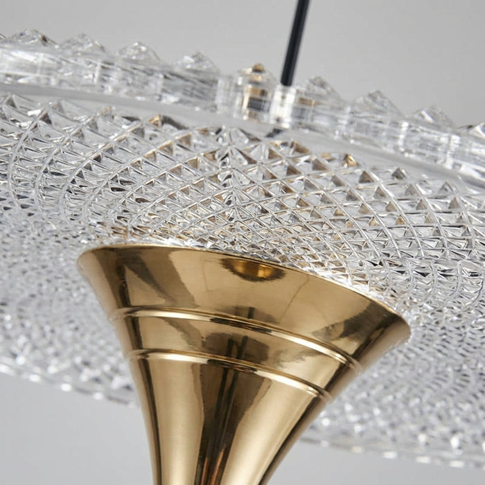Lampa wisząca o nowoczesnym minimalistycznym designie, idealna do salonu, z równomiernym oświetlen 3