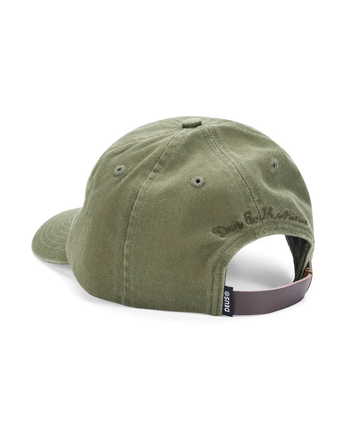 Pill Logo Dad Cap - Pine Green, view 4|Flatlay