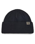 Pill Merino Beanie - Black, view 1|Model