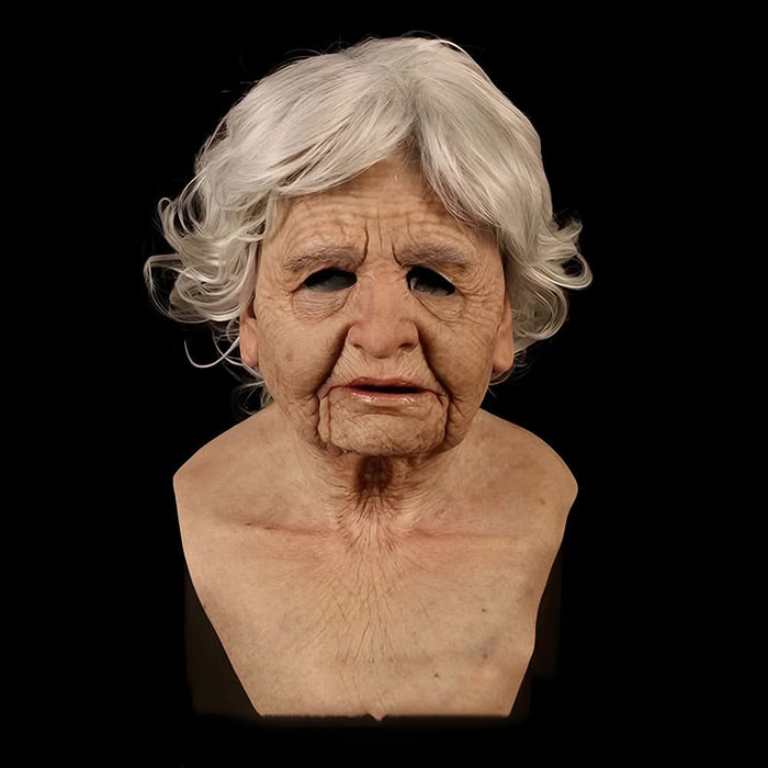 White-haired grandmother