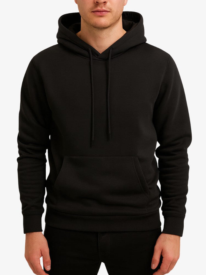 Męska Bluza z Kapturem Premium – Komfortowy Sweter z Kieszenią Kangurką, Ciepły Polyester, Sportowy i Casualowy Styl 0