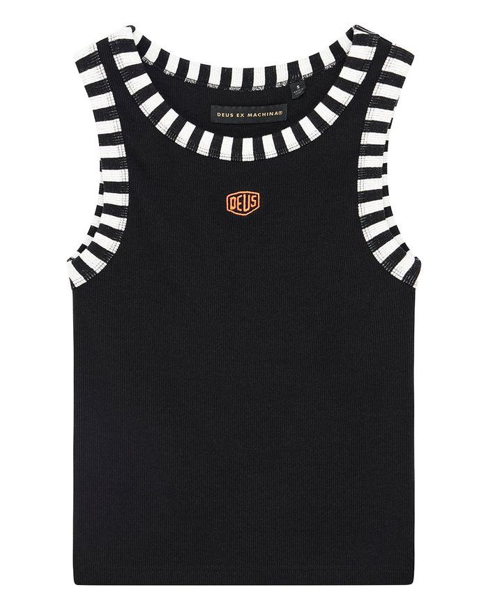 Rally Shield Tank - Black, view 3|Flatlay