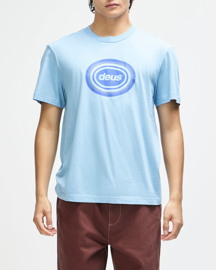 Refuge Tee - Glacier Blue, view 1|Model