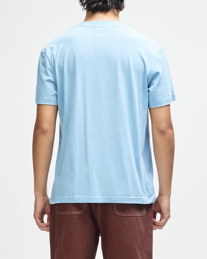 Refuge Tee - Glacier Blue, view 2|Model