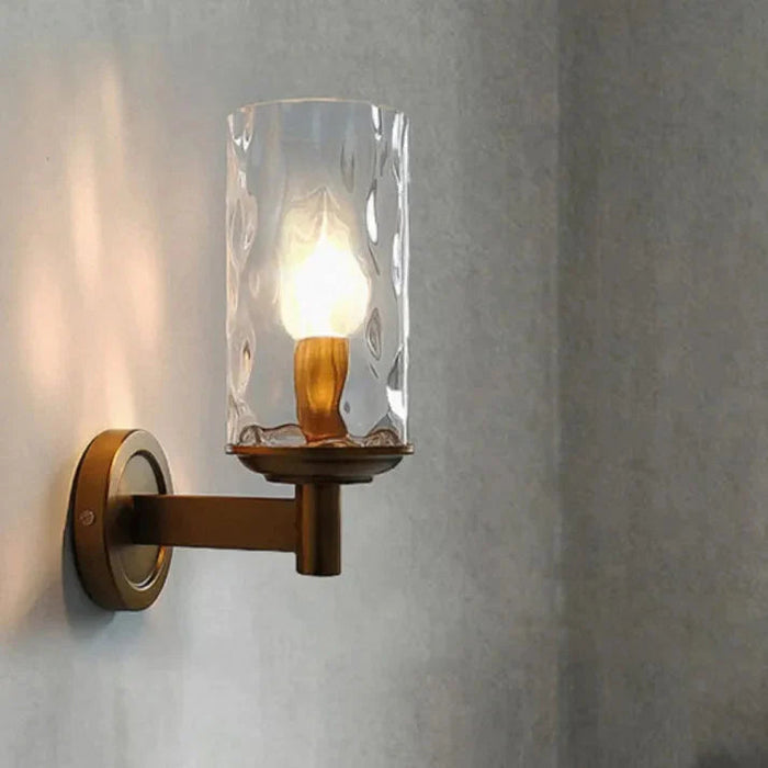 Kinkiet Ścienny Retro Czarny z Szklanym Kloszem – Elegancka Lampa do Wnętrz, Idealna do Salonu i Sypialni 3