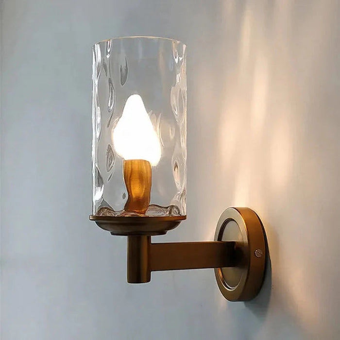Kinkiet Ścienny Retro Czarny z Szklanym Kloszem – Elegancka Lampa do Wnętrz, Idealna do Salonu i Sypialni 4