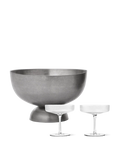 Ripple Champagne Saucers & Tumbled Champagne Cooler Gift Set