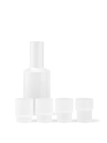 Ripple Glasses - Set of 4 & Carafe Gift Set - Frosted
