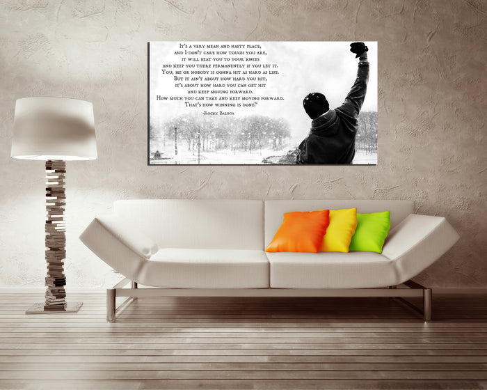 Rocky balboa canvas prints Boxing decor Motivation art works ready to hang