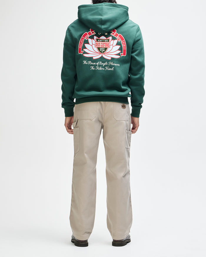Sacred Crest Zip Hoodie - Racing Green, view 6
