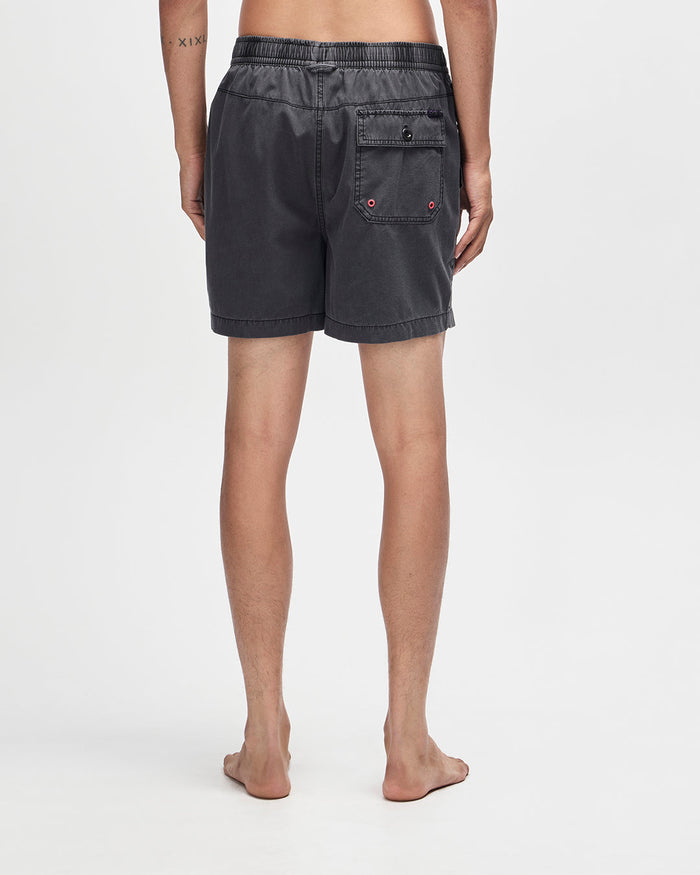 Sandbar Garment Dyed Mesh Short - Anthracite, view 2|Model