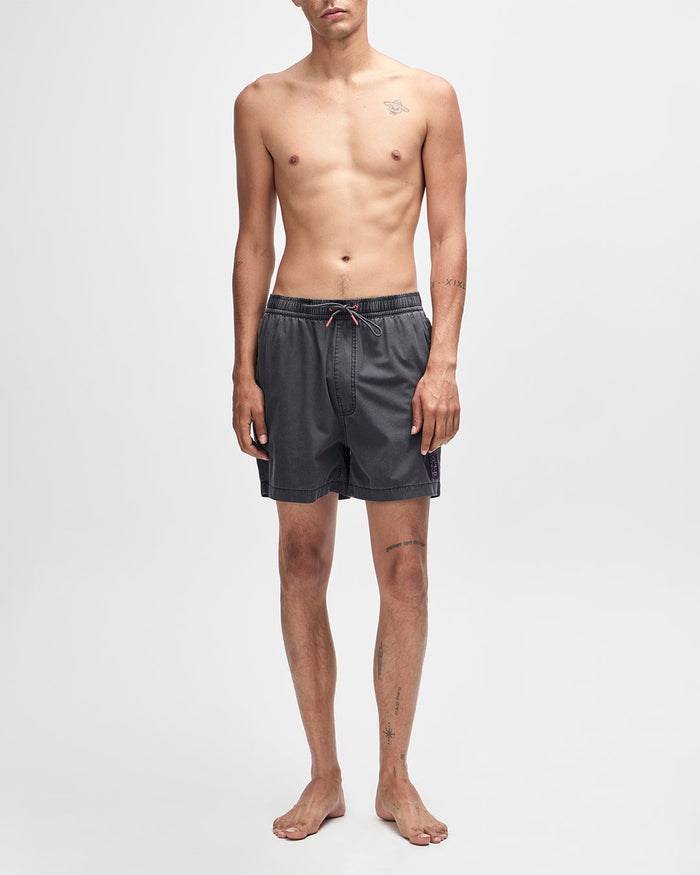 Sandbar Garment Dyed Mesh Short - Anthracite, view 5