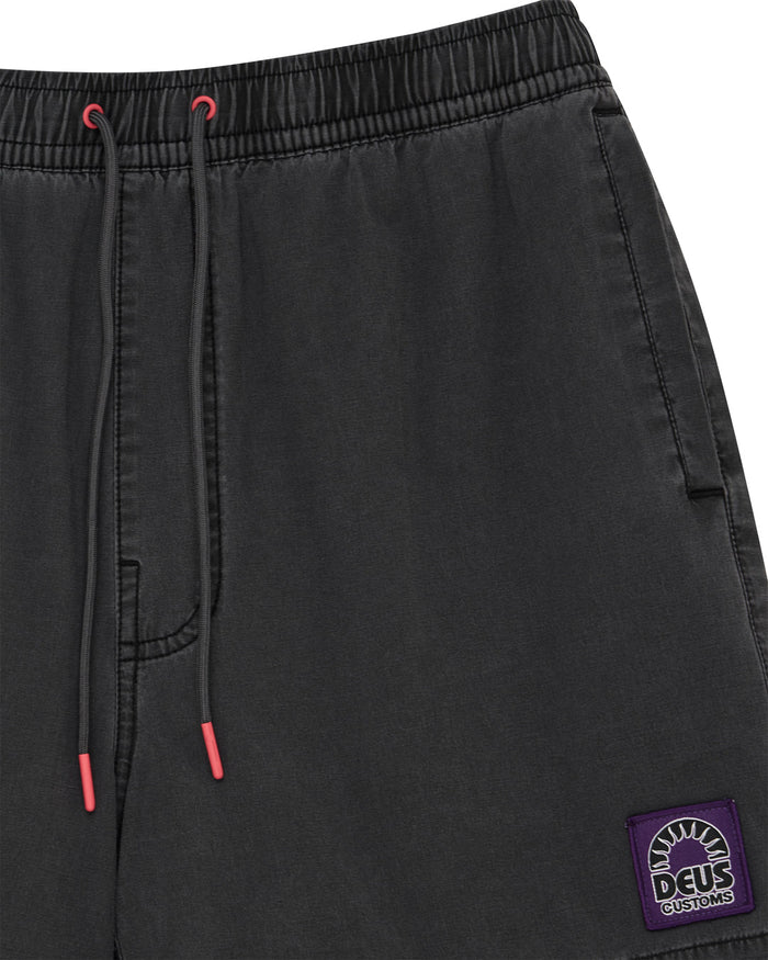Sandbar Garment Dyed Mesh Short - Anthracite, view 7