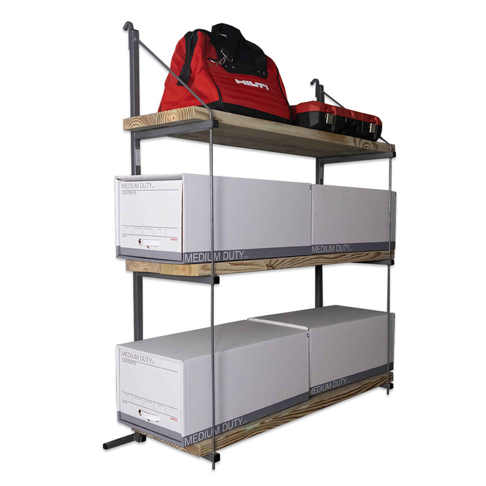 SB3208 - (Single) ConExtra Container Shelf Bracket: Fixed, 3-Tier (14.875")