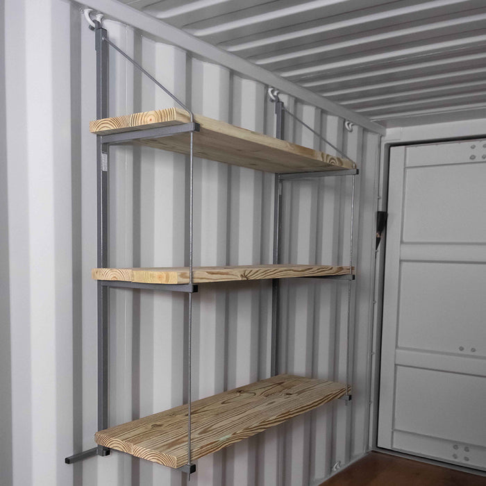 SB3208 - (Single) ConExtra Container Shelf Bracket: Fixed, 3-Tier (14.875")