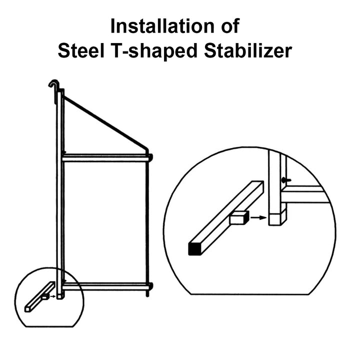SB3208 - (Single) ConExtra Container Shelf Bracket: Fixed, 3-Tier (14.875")