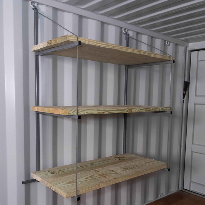 SB3212 - (Single) ConExtra Container Shelf Bracket: Fixed, 3-Tier (22.875")- BACKORDERED