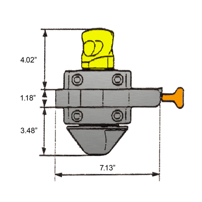 SB441.DLA  - Vertical Semi-Automatic Twistlock