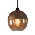 Skandynawska lampa wisząca z regulowaną wysokością – szklana lampa wisząca w metalowym wykończeniu 0