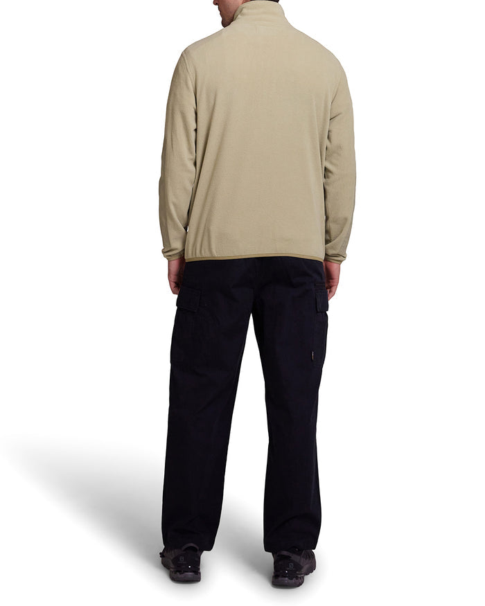 Section Zip Neck Fleece - Sage Green, view 2|Model