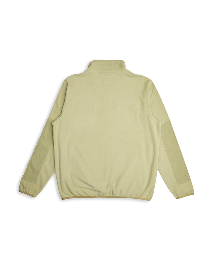 Section Zip Neck Fleece - Sage Green, view 5|Flatlay