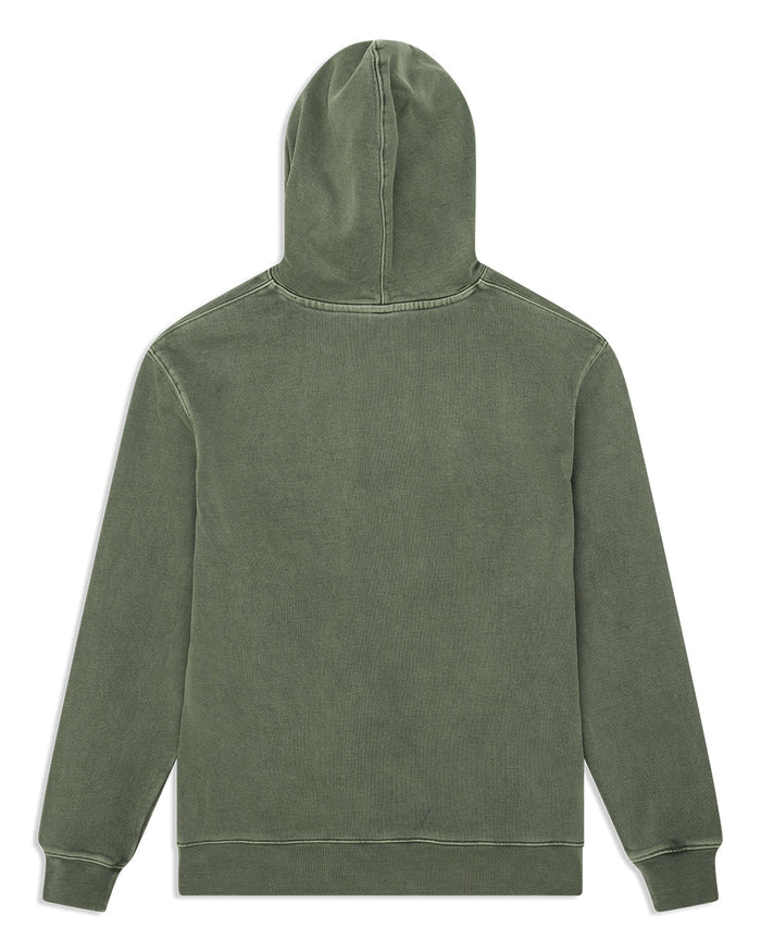 Shield Garment Dyed Hoodie - Cypress Green, view 4|Flatlay