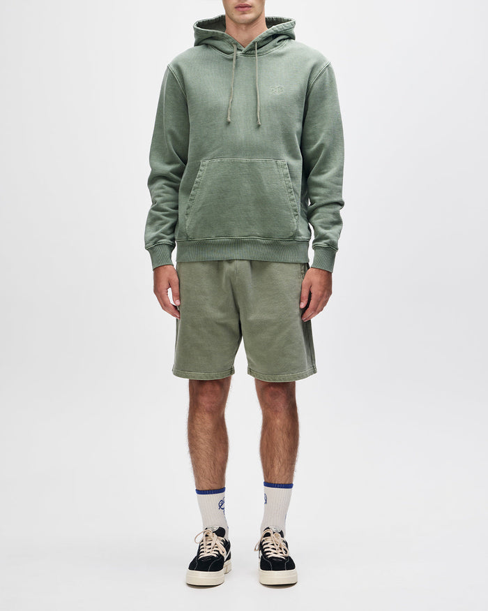 Shield Garment Dyed Hoodie - Cypress Green, view 5