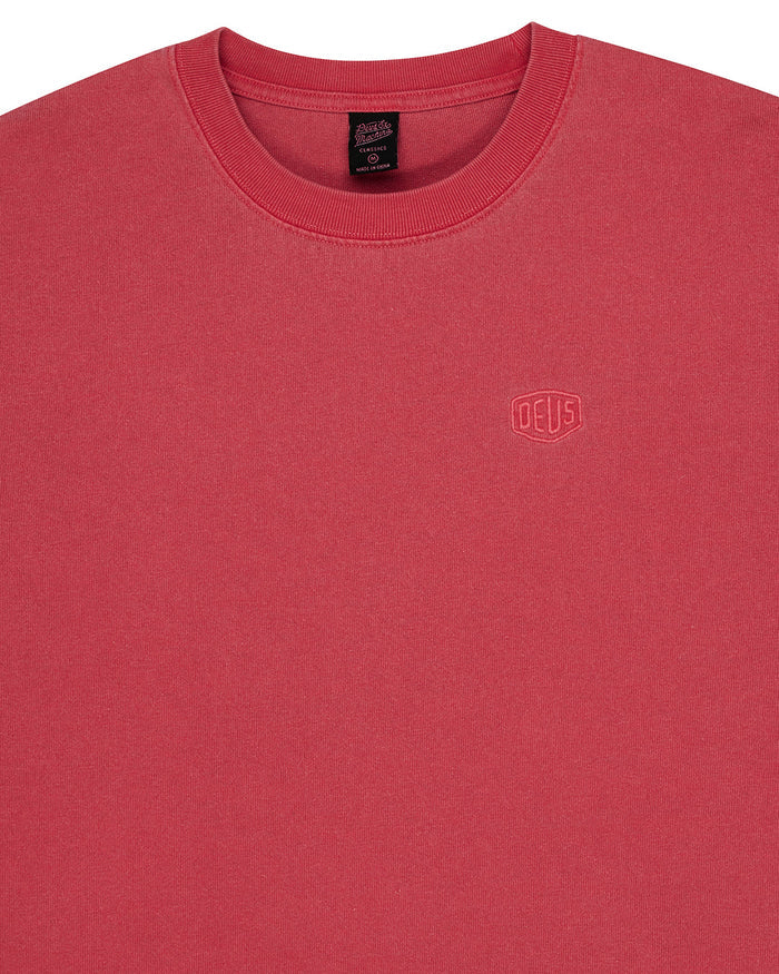 Shield Garment Dyed Tee - Lava Falls Red, view 3
