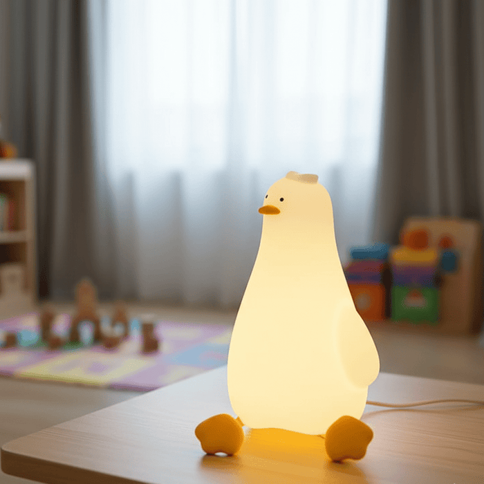 Miękka Lampka Nocna dla Dzieci z Regulowanym Oświetleniem – Bezprzewodowa Silikonowa Lampa Nocna do Sypialni 0