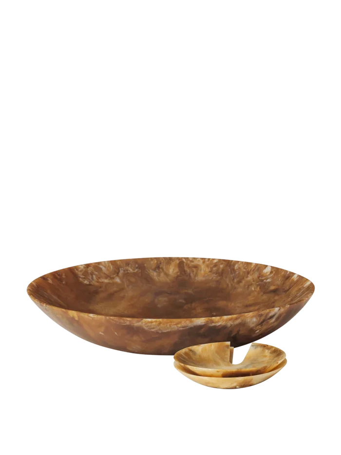 Sol Salad Servers & Salad Bowl Gift Set