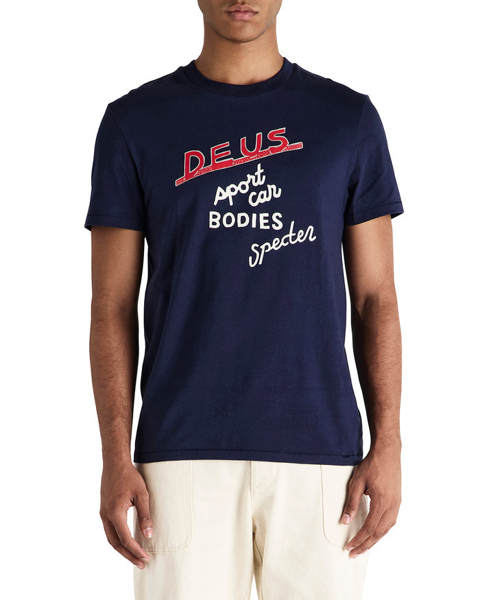 Specter Workshop Tee - Azure Navy, view 1