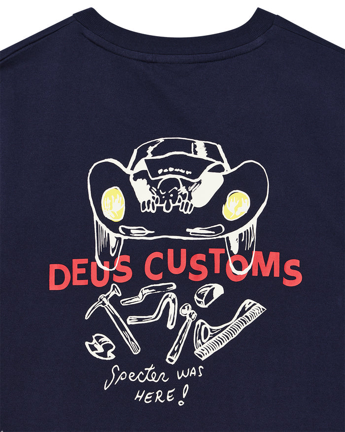 Specter Workshop Tee - Azure Navy, view 6