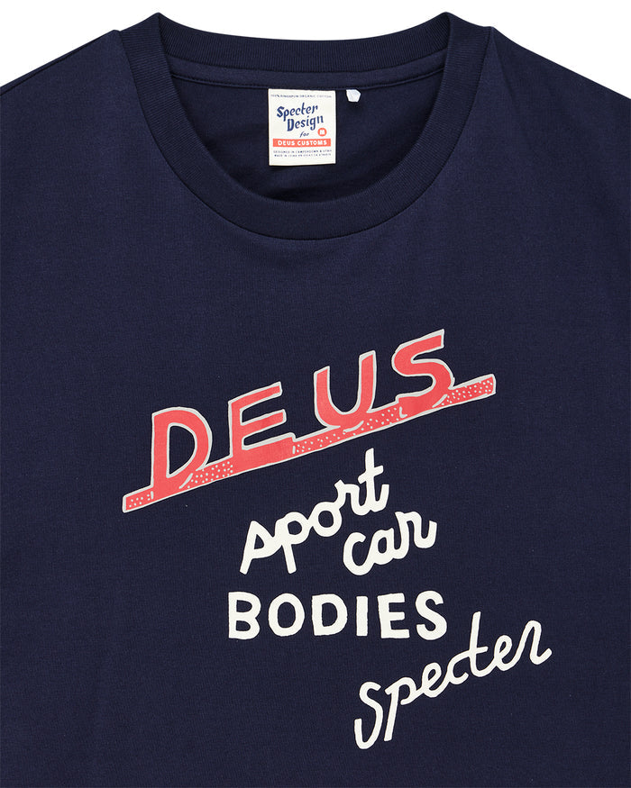 Specter Workshop Tee - Azure Navy, view 7
