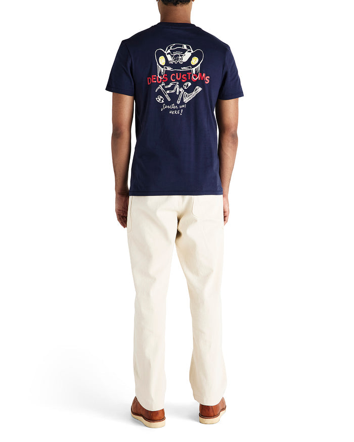 Specter Workshop Tee - Azure Navy, view 8